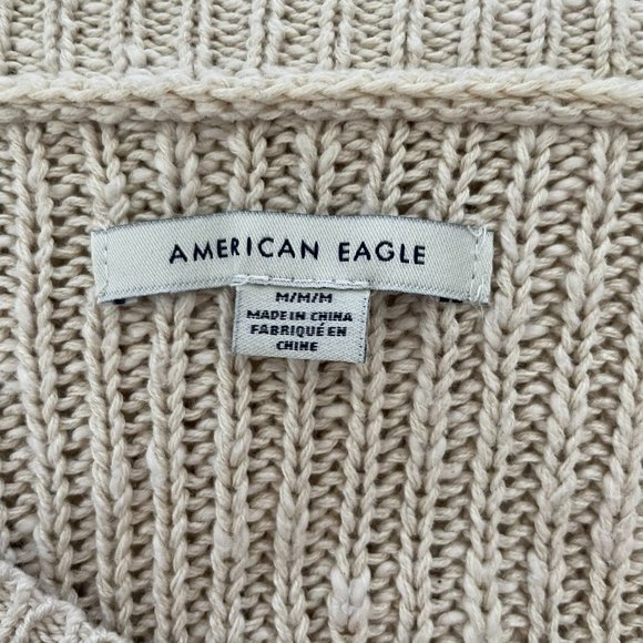 American Eagle Beige Knit Sweater - Picture 3 of 3